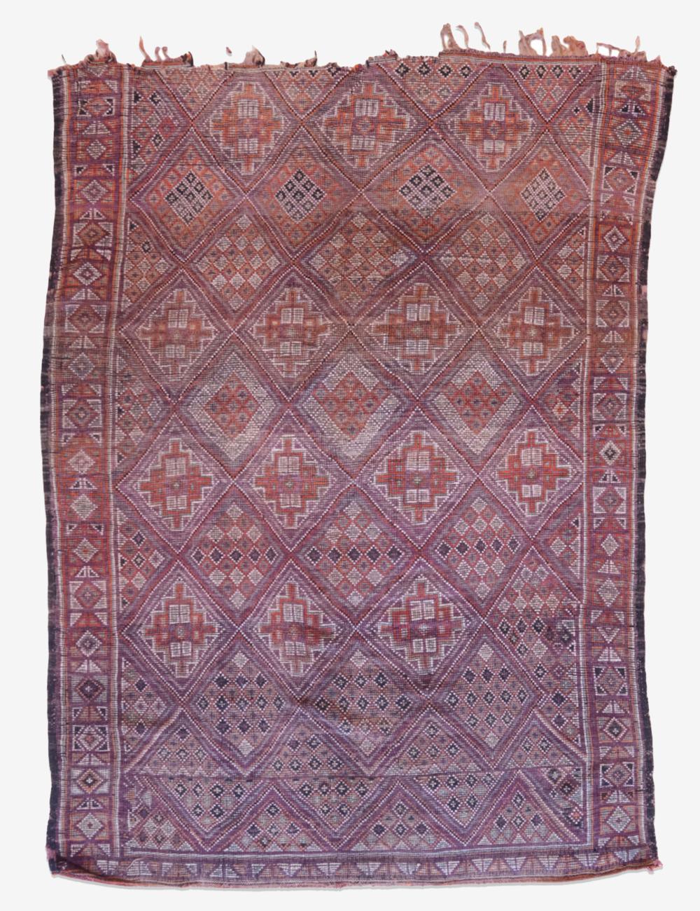 1960s Moroccan Beni M'Guild Wool Rug 9 x 6.4 ft / 274 x 195 cm - Surcoma