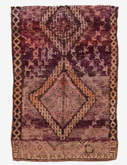 1960s Moroccan Boujaad Wool Rug 10.1 x 6.2 ft / 307 x 191 cm - Surcoma