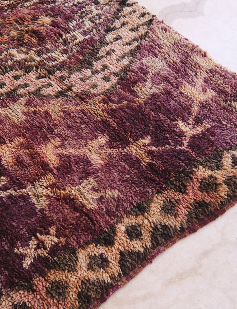 1960s Moroccan Boujaad Wool Rug 10.1 x 6.2 ft / 307 x 191 cm - Surcoma