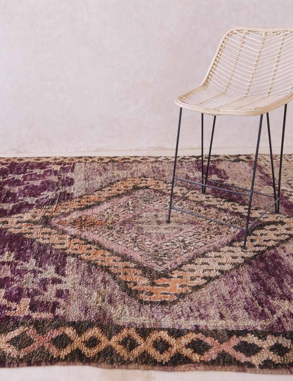 1960s Moroccan Boujaad Wool Rug 10.1 x 6.2 ft / 307 x 191 cm - Surcoma