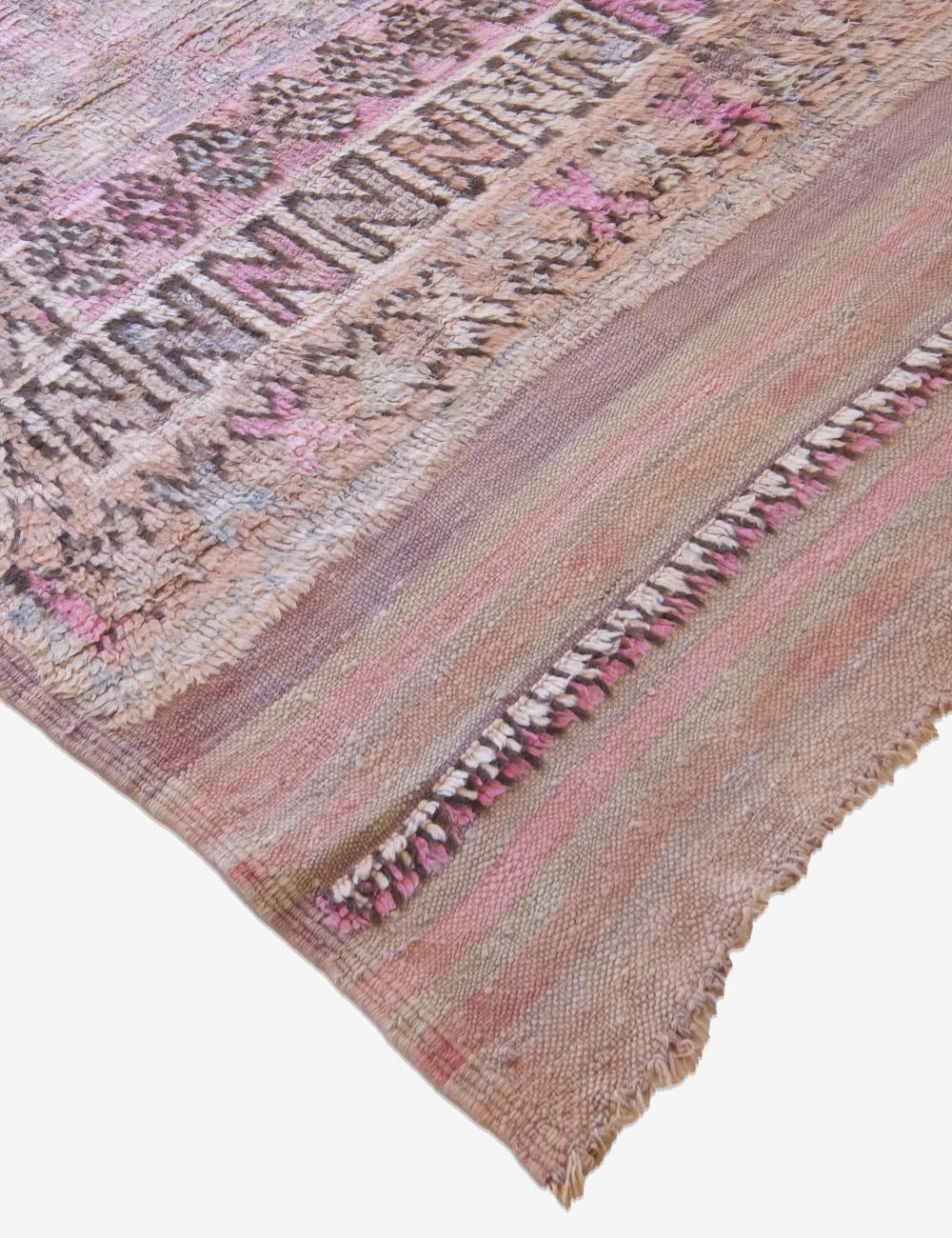 1960s Moroccan Handwoven Tribal Wool Rug 11 x 5.45 ft / 334 x 166 cm - Surcoma