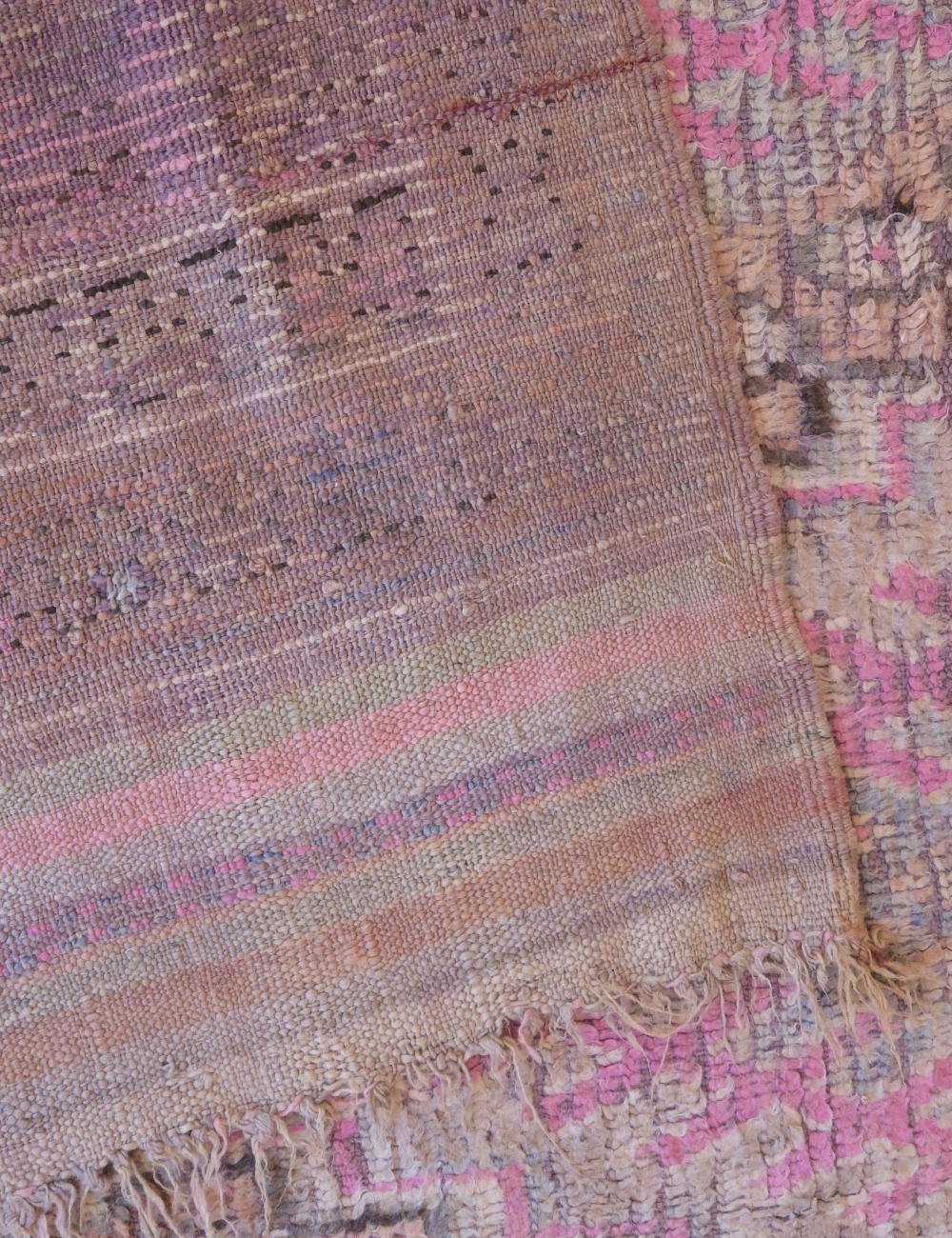 1960s Moroccan Handwoven Tribal Wool Rug 11 x 5.45 ft / 334 x 166 cm - Surcoma