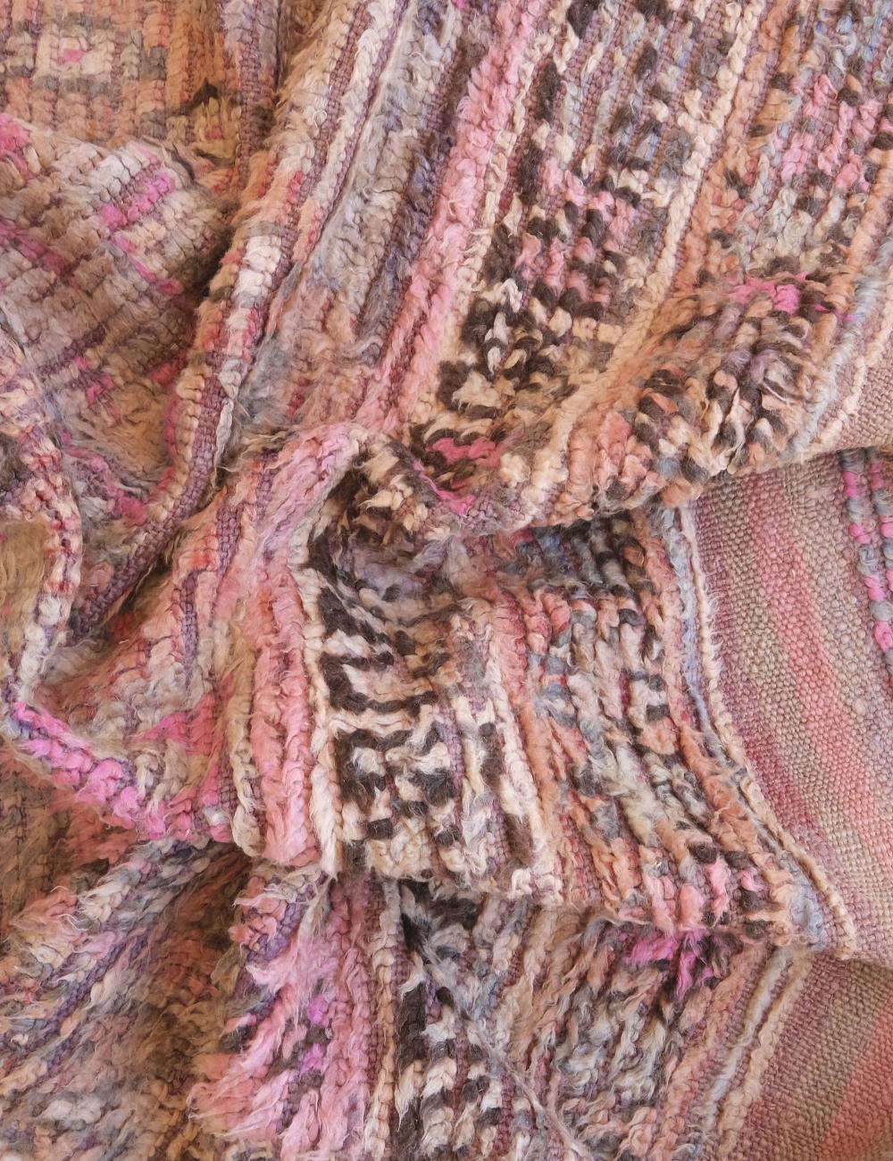 1960s Moroccan Handwoven Tribal Wool Rug 11 x 5.45 ft / 334 x 166 cm - Surcoma