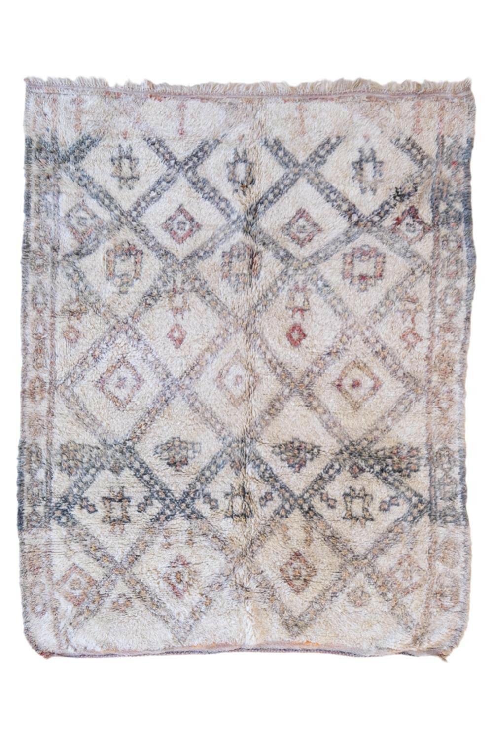 Moroccan Beni Ourain Wool Rug 8.9 x 7 ft / 271 x 215 cm - Surcoma