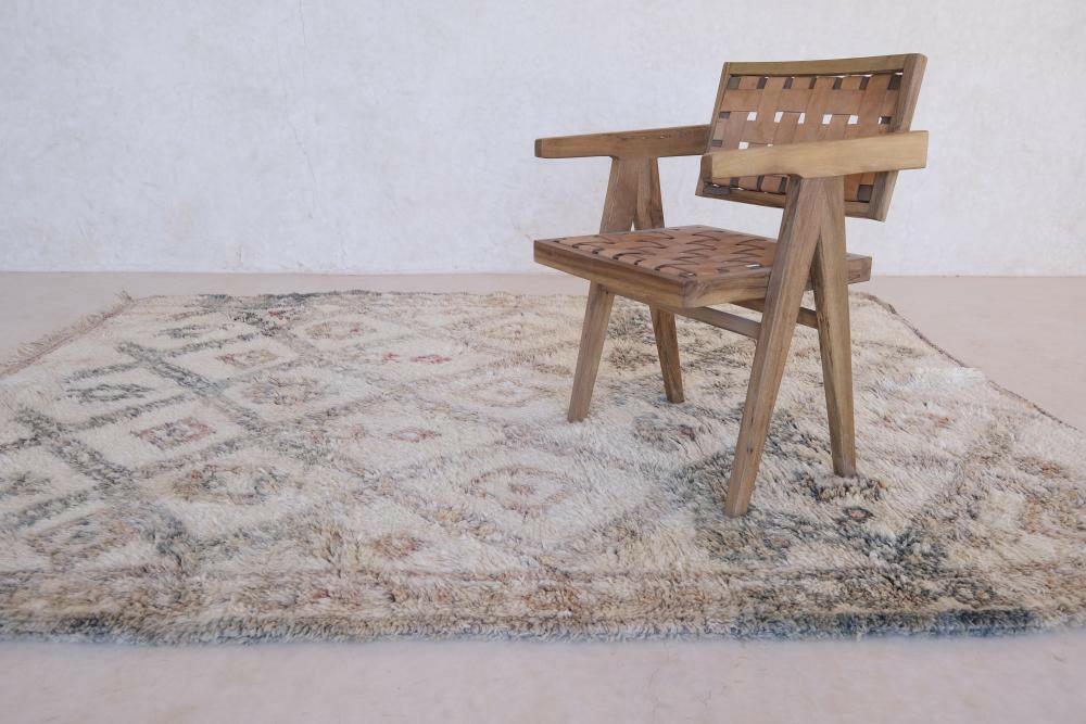 Moroccan Beni Ourain Wool Rug 8.9 x 7 ft / 271 x 215 cm - Surcoma