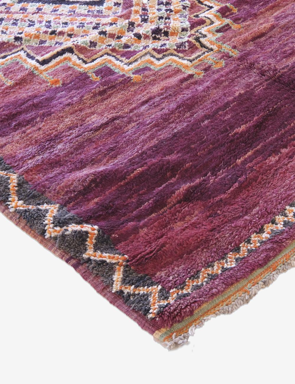 Moroccan Vintage Boujaad Wool Rug 13.8 x 6.8 ft / 420 x 210 cm - Surcoma