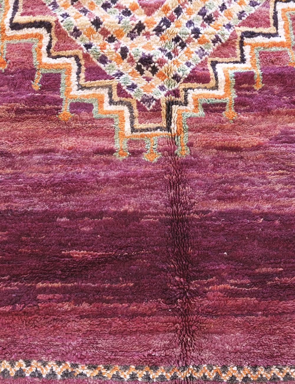 Moroccan Vintage Boujaad Wool Rug 13.8 x 6.8 ft / 420 x 210 cm - Surcoma