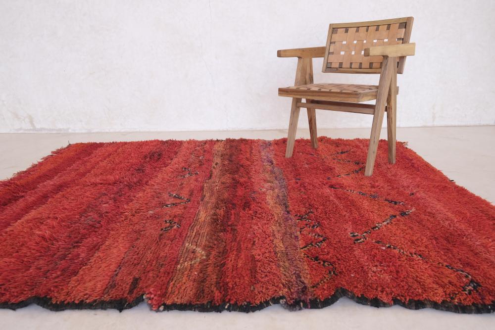 Moroccan Rehamna Rug 7.6 x 6.2 ft / 231 x 190 cm - Surcoma