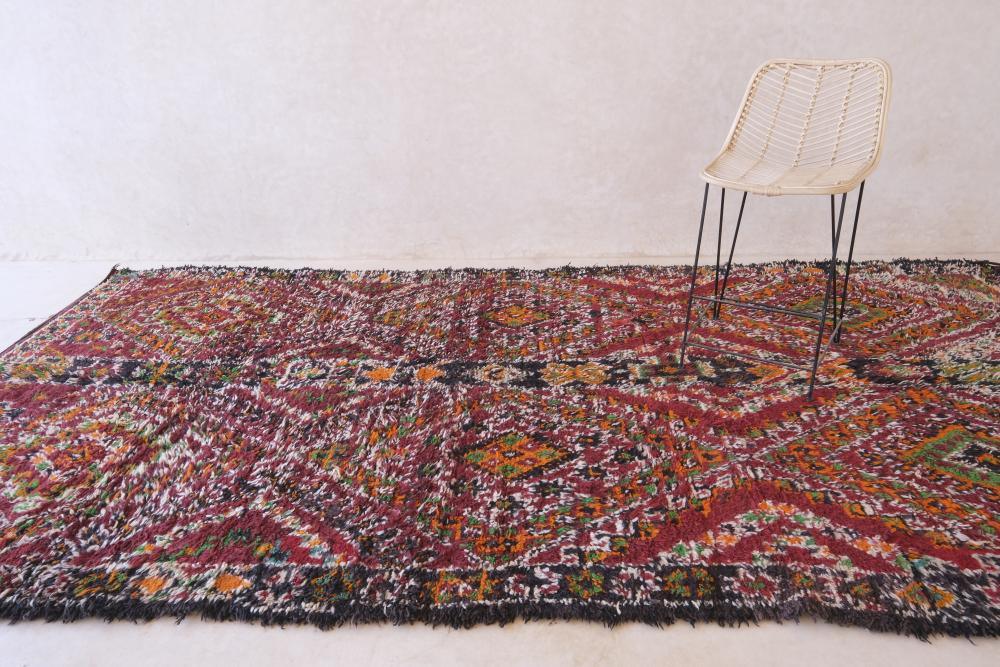 1970s Moroccan Collector Wool Rug 13.5 x 6.3 ft / 410 x 192 cm - Surcoma