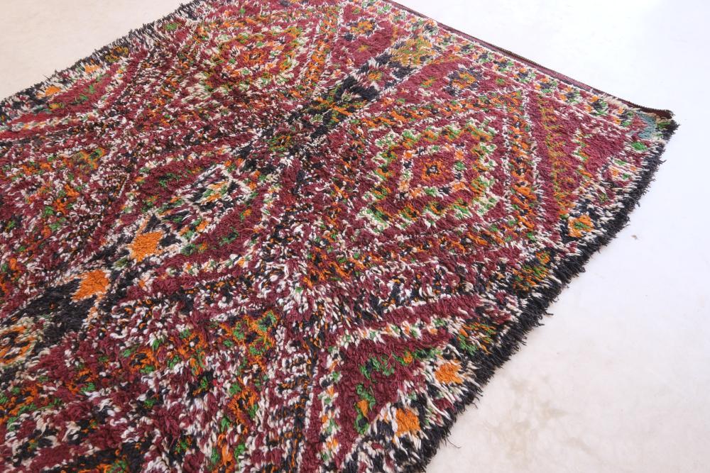 1970s Moroccan Collector Wool Rug 13.5 x 6.3 ft / 410 x 192 cm - Surcoma