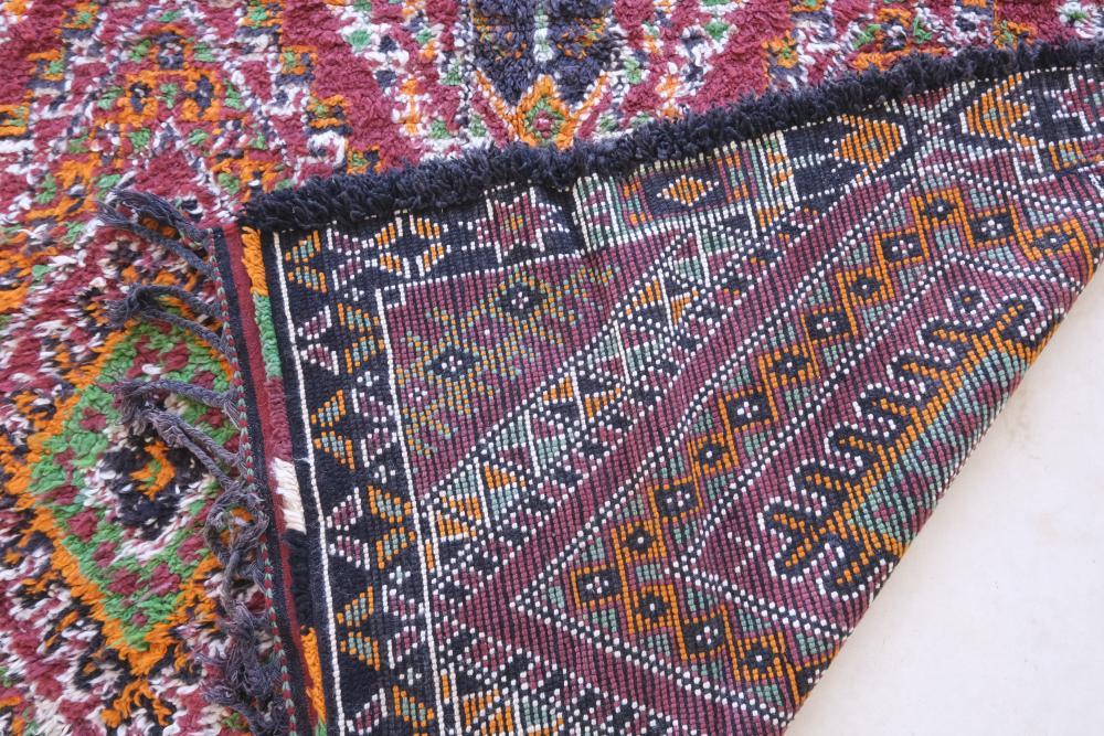 1970s Moroccan Collector Wool Rug 13.5 x 6.3 ft / 410 x 192 cm - Surcoma