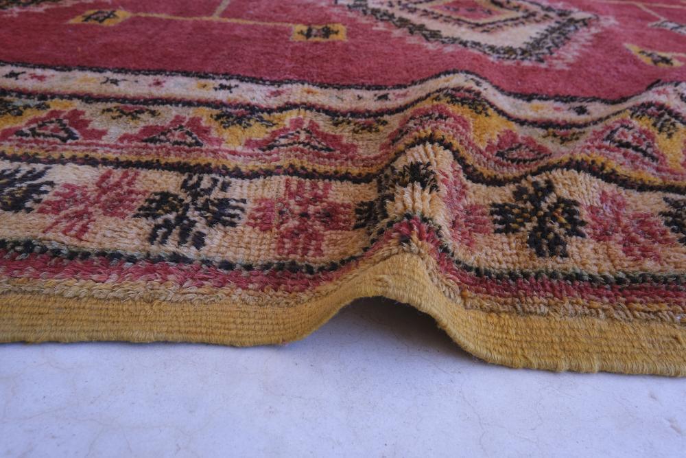 1970s Moroccan Handknotted Taznakht Rug 12 x 5.31 ft / 366 x 162 cm - Surcoma
