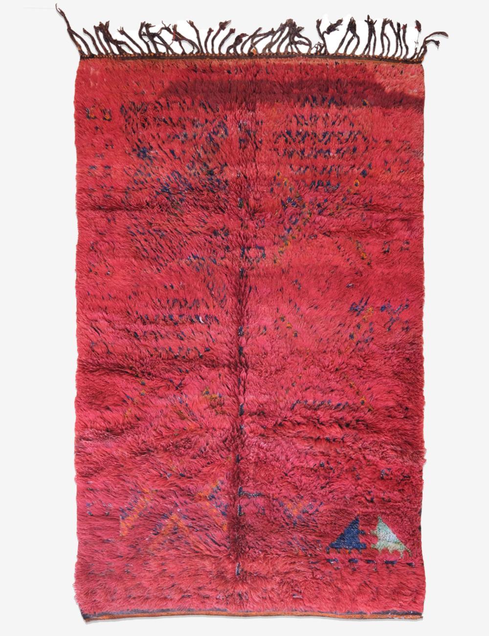 Moroccan Red Zayan Wool Rug 9.5 x 5.7 ft / 289 x 174 cm - Surcoma