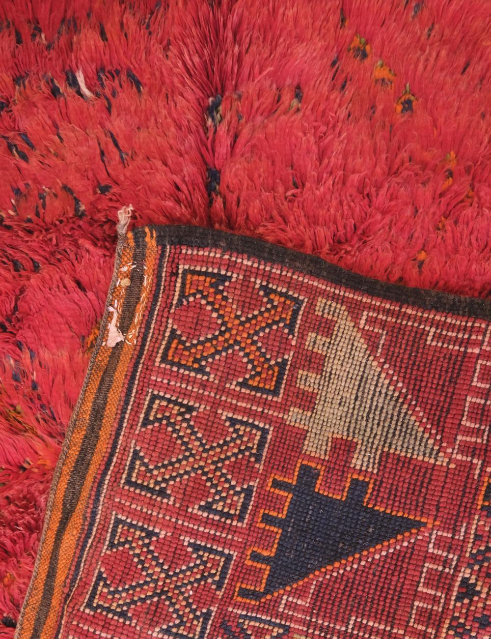Moroccan Red Zayan Wool Rug 9.5 x 5.7 ft / 289 x 174 cm - Surcoma