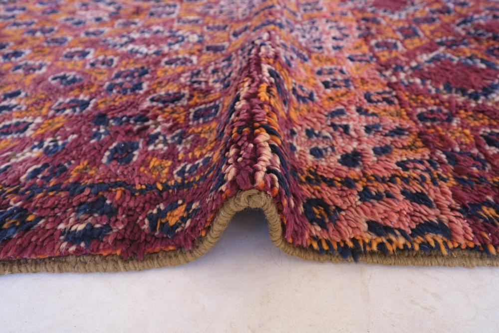 Moroccan Beni MGuild Wool Rug 9.1 x 6.2 ft / 276 x 191 cm - Surcoma