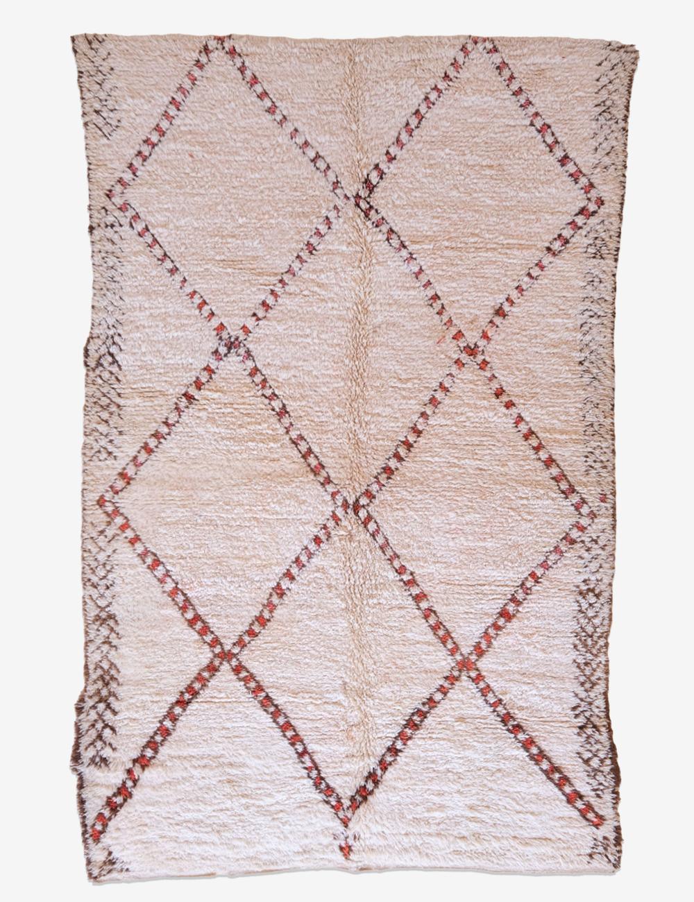 Moroccan Beni Ourain Wool Rug 11 x 6.8 ft / 334 x 208 cm - Surcoma