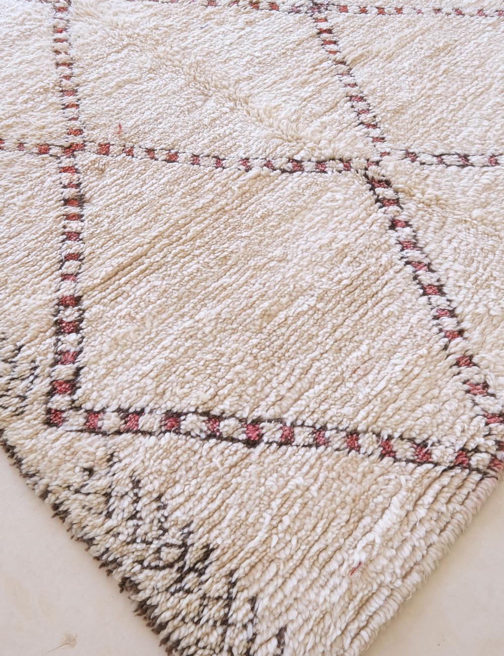 Moroccan Beni Ourain Wool Rug 11 x 6.8 ft / 334 x 208 cm - Surcoma