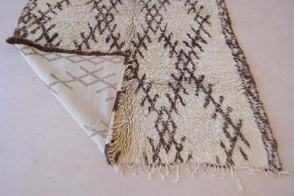 Moroccan Beni Ourain Wool Rug 10.5 x 6.8 ft / 320 x 210 cm - Surcoma