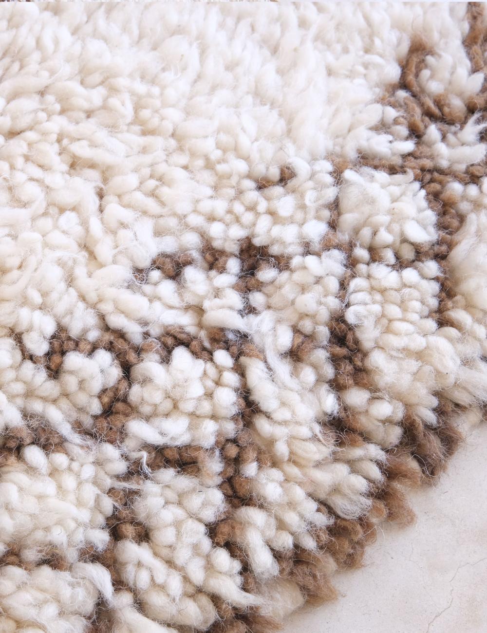 Moroccan Beni Ourain Wool Rug 11 x 6.8 ft / 334 x 208 cm - Surcoma