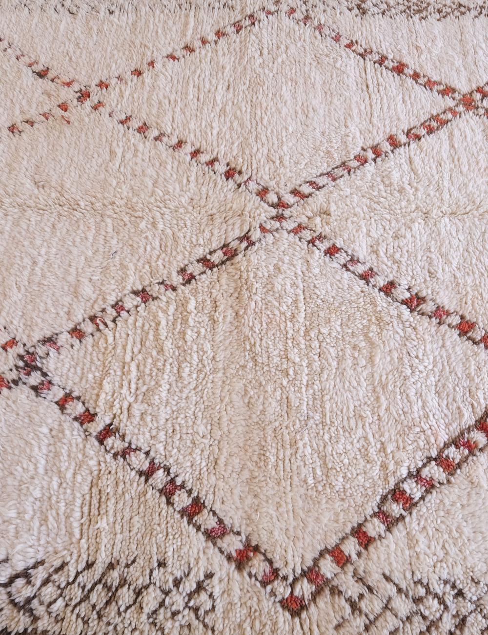 Moroccan Beni Ourain Wool Rug 11 x 6.8 ft / 334 x 208 cm - Surcoma
