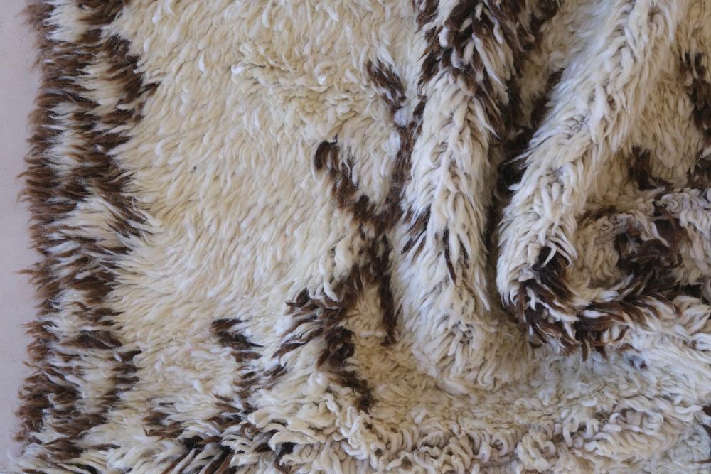 Moroccan Beni Ourain Wool Rug 10.5 x 6.8 ft / 320 x 210 cm - Surcoma