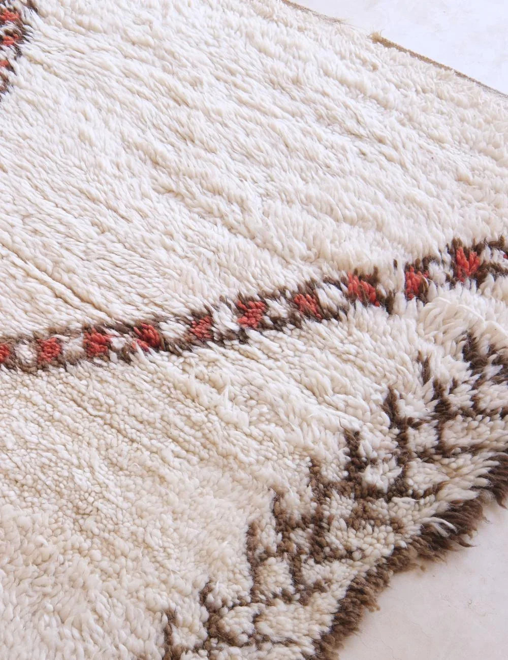 Moroccan Beni Ourain Wool Rug 11 x 6.8 ft / 334 x 208 cm - Surcoma