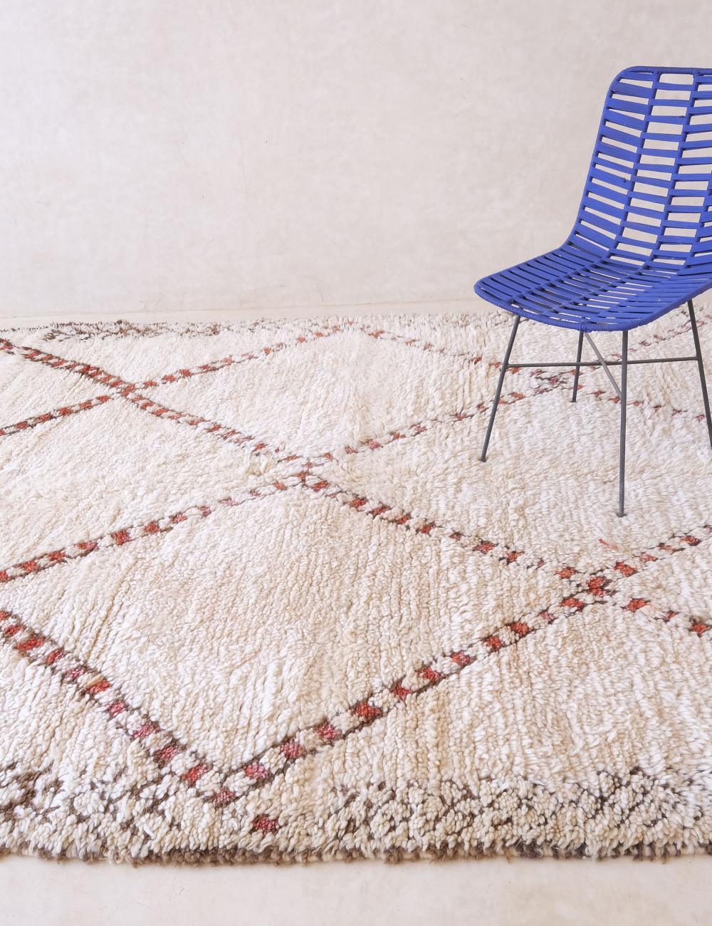 Moroccan Beni Ourain Wool Rug 11 x 6.8 ft / 334 x 208 cm - Surcoma