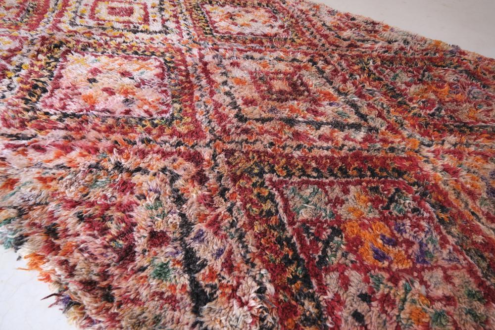 Moroccan Shaggy Colorful Wool Rug 10.3 x 6.9 ft / 313 x 212 cm - Surcoma
