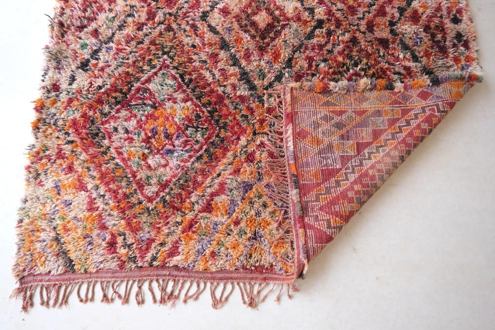 Moroccan Shaggy Colorful Wool Rug 10.3 x 6.9 ft / 313 x 212 cm - Surcoma