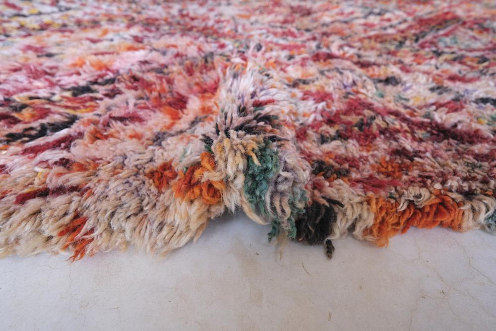 Moroccan Shaggy Colorful Wool Rug 10.3 x 6.9 ft / 313 x 212 cm - Surcoma