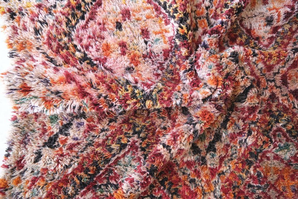 Moroccan Shaggy Colorful Wool Rug 10.3 x 6.9 ft / 313 x 212 cm - Surcoma