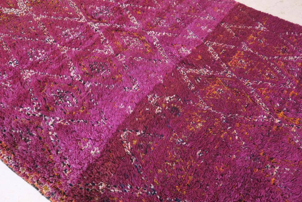 Moroccan Beni M'Guild Purple Wool Rug 9.6 x 6.3 ft / 294 x 192 cm - Surcoma