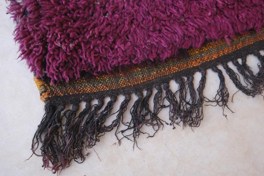 Moroccan Beni M'Guild Purple Wool Rug 9.6 x 6.3 ft / 294 x 192 cm - Surcoma