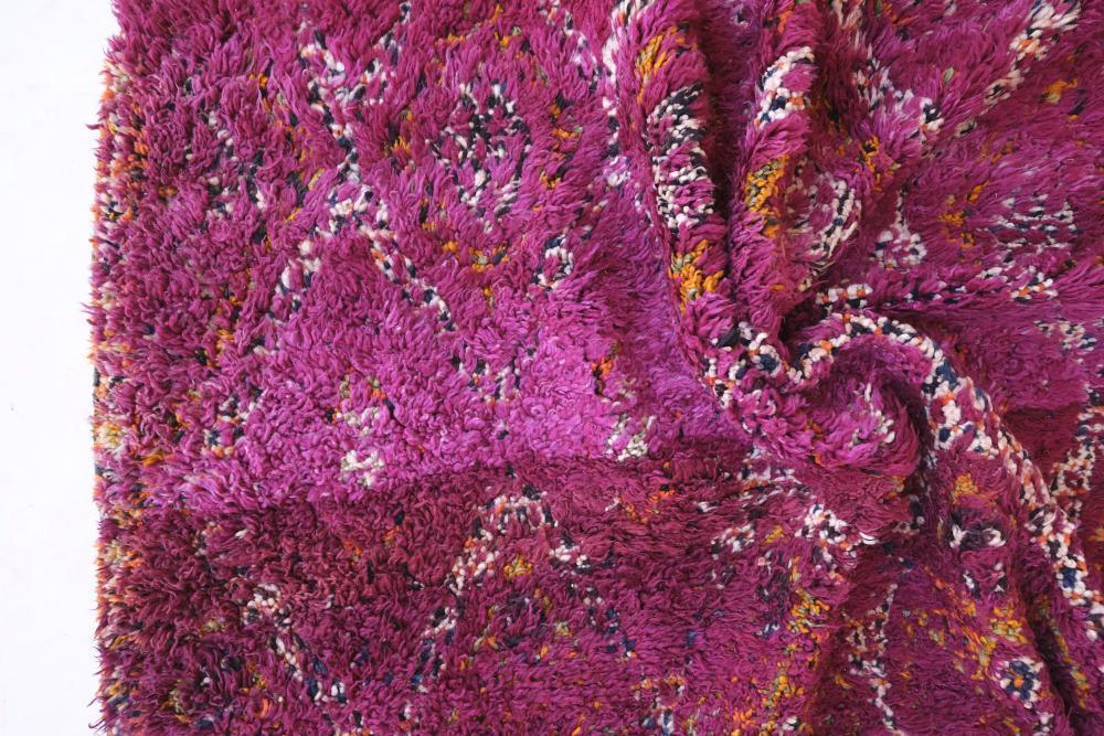 Moroccan Beni M'Guild Purple Wool Rug 9.6 x 6.3 ft / 294 x 192 cm - Surcoma