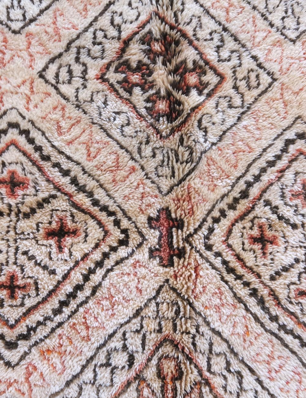 Moroccan Collector Beni Ourain Wool Rug 14.1 x 6.3 ft / 429 x 192 cm - Surcoma