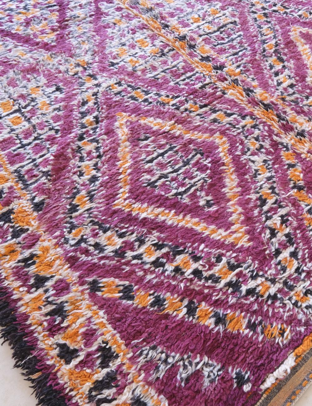 1980s Moroccan Collector Rug 11.2 x 6.5 ft / 340 x 200 cm - Surcoma