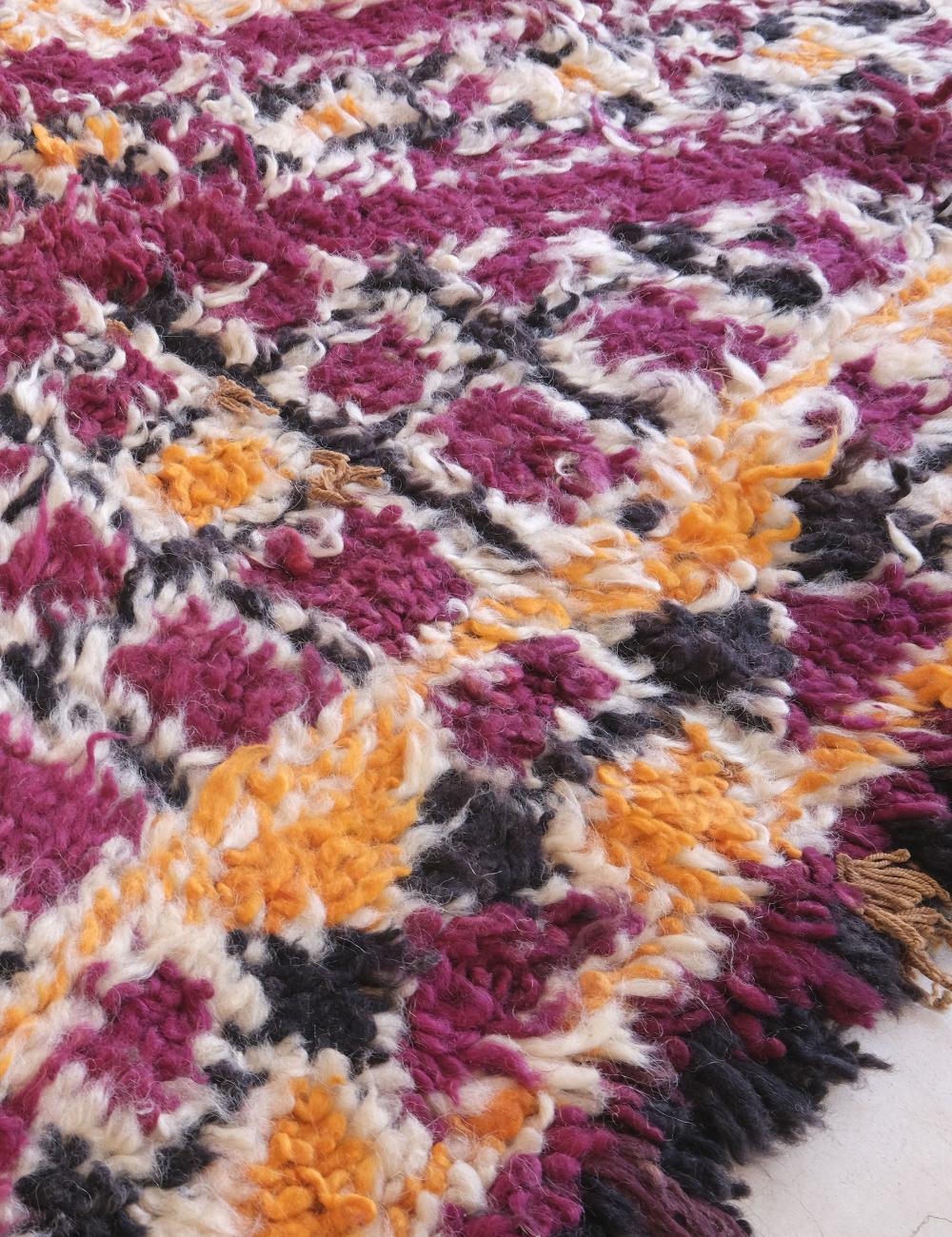 1980s Moroccan Collector Rug 11.2 x 6.5 ft / 340 x 200 cm - Surcoma