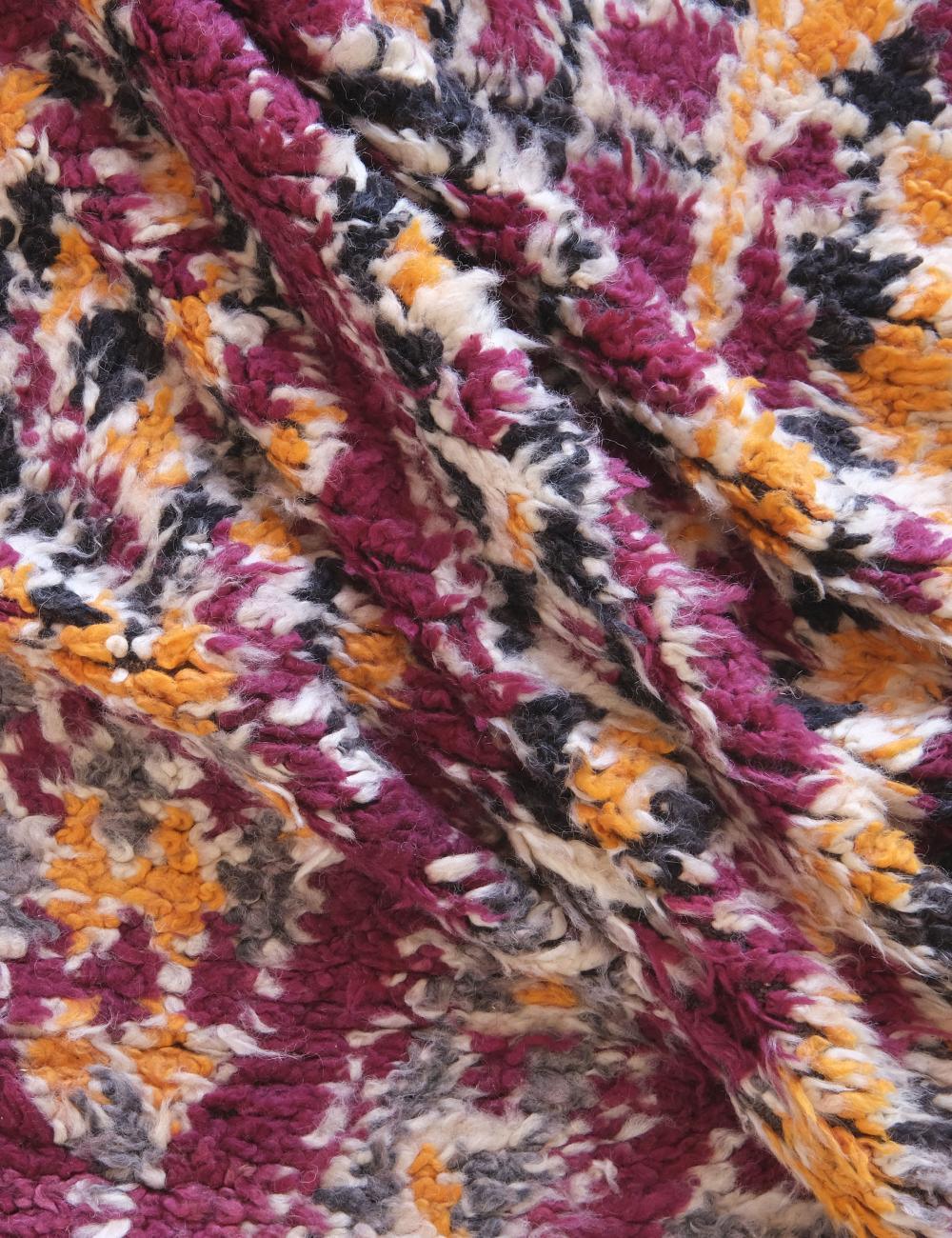 1980s Moroccan Collector Rug 11.2 x 6.5 ft / 340 x 200 cm - Surcoma