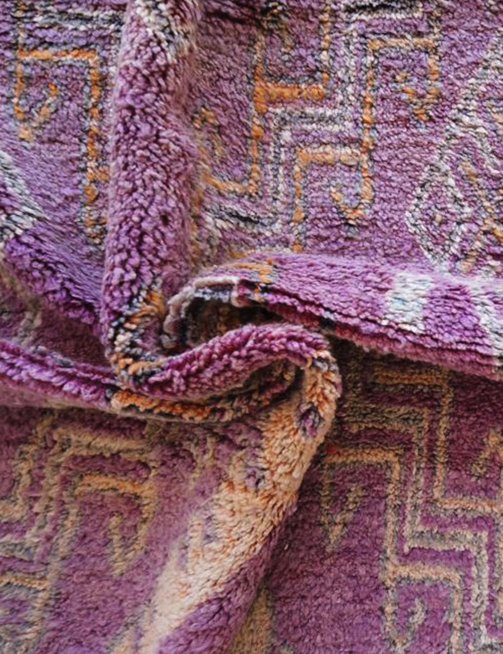 Vintage Lilac Moroccan Rug 10.9 x 6.6 ft / 333 x 203 cm