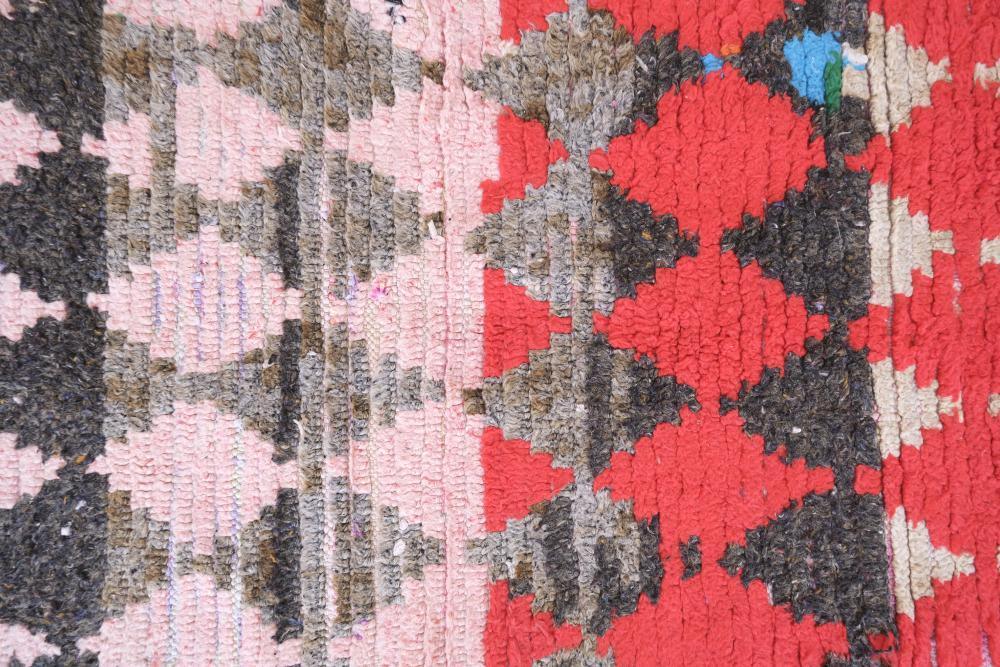 Handknotted Colorful Berber Rug 8.6 x 2.9 ft / 262 x 90 cm - Surcoma