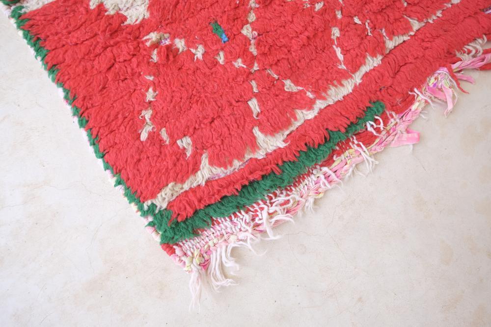 Handknotted Colorful Berber Rug 8.6 x 2.9 ft / 262 x 90 cm - Surcoma
