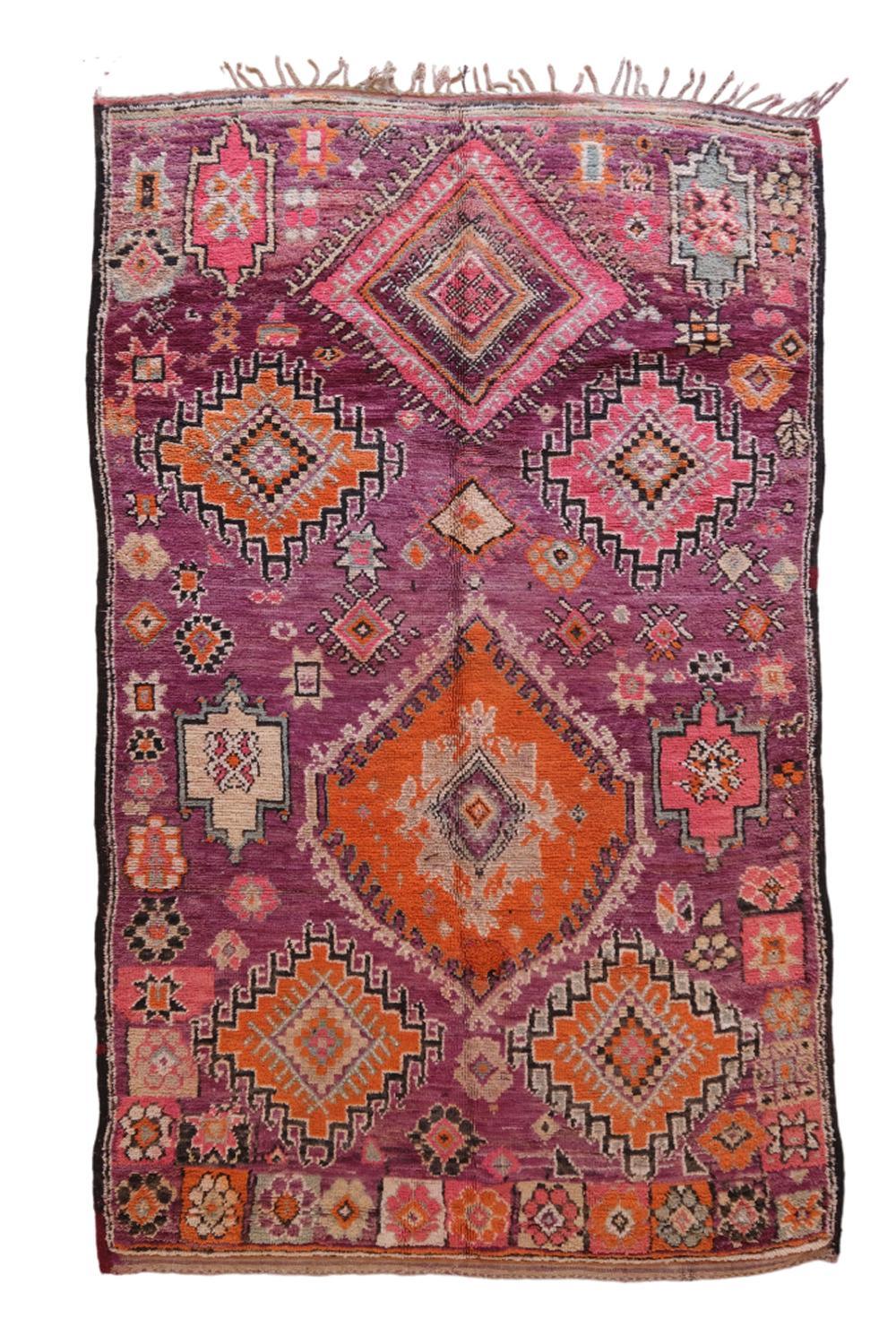 Moroccan Handwoven Wool Rug 11 x 6.5 ft / 334 x 199 cm - Surcoma