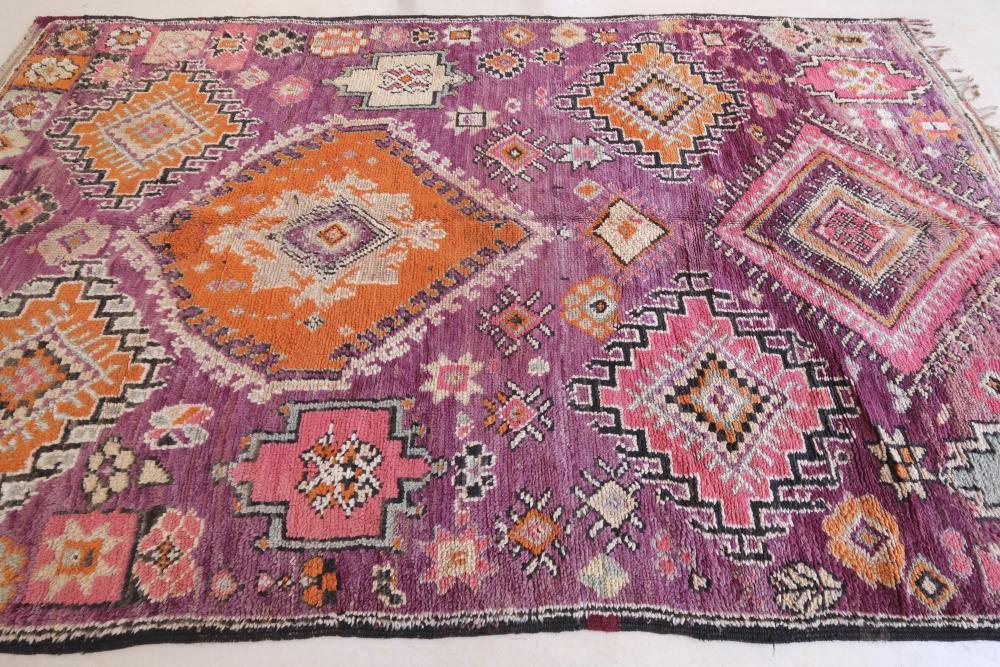 Moroccan Handwoven Wool Rug 11 x 6.5 ft / 334 x 199 cm - Surcoma