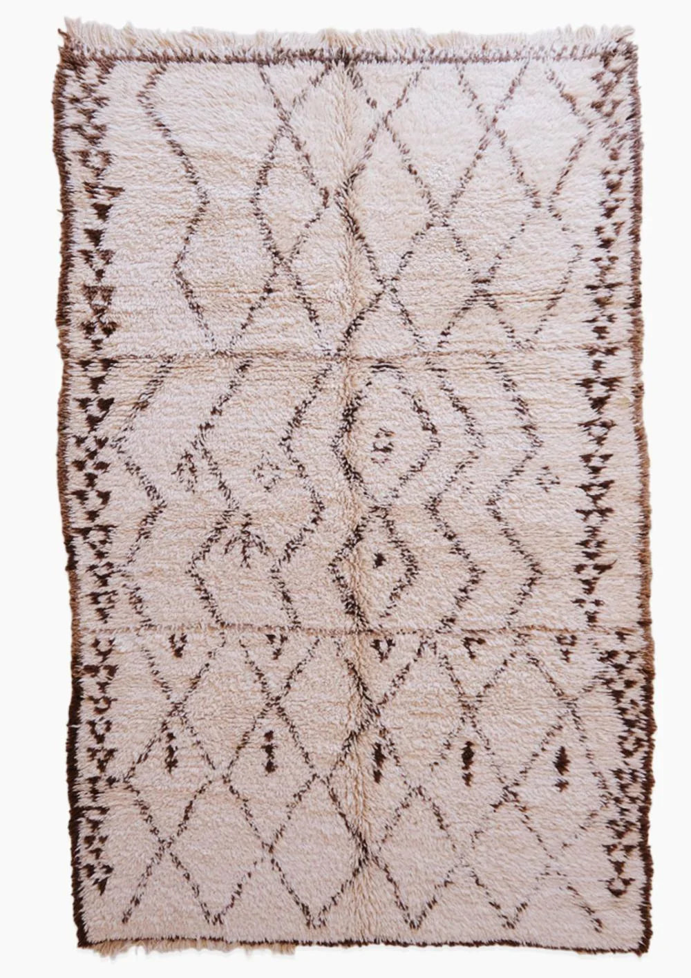 Moroccan Marmoucha Wool Rug 9.8 x 6.1 ft / 300 x 187 cm - Surcoma
