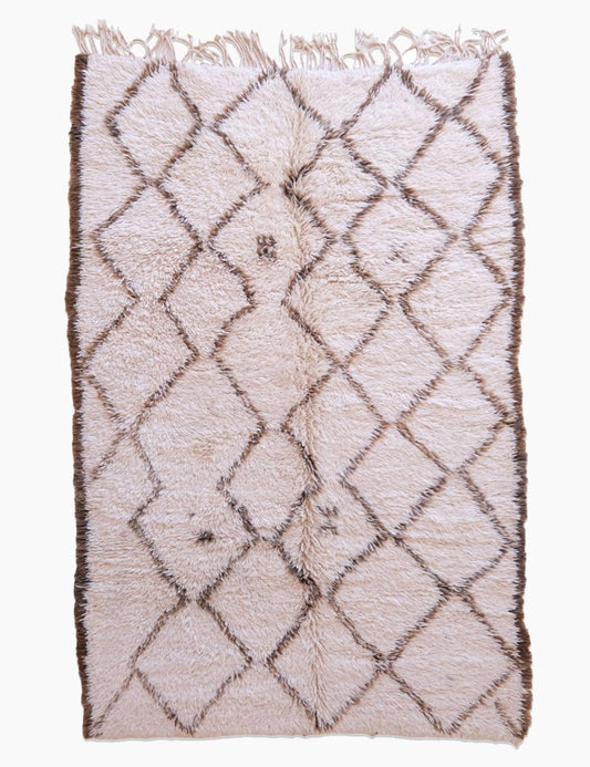 1980s Moroccan Marmoucha Wool Rug 9.2 x 5.6 ft / 281 x 172 cm - Surcoma