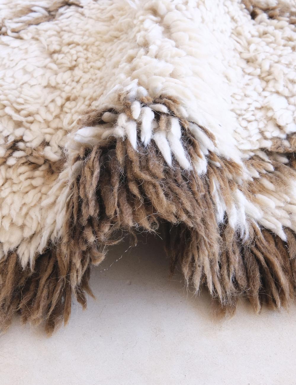 1980s Moroccan Marmoucha Wool Rug 9.2 x 5.6 ft / 281 x 172 cm - Surcoma