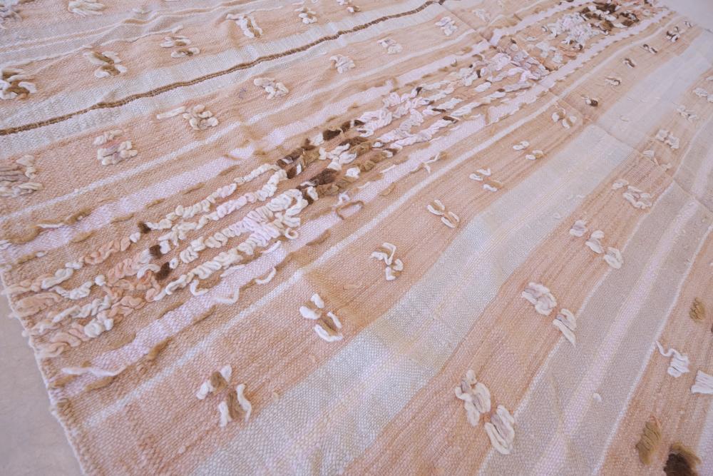 Moroccan Soft Kilim Batania Rug 7.6 x 5.5 ft / 233 x 170 cm - Surcoma