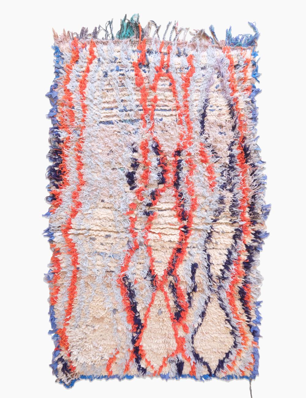 Bold Tribal Wool Art Rug 4.9 x 2.9 ft / 150 x 90 cm - Surcoma