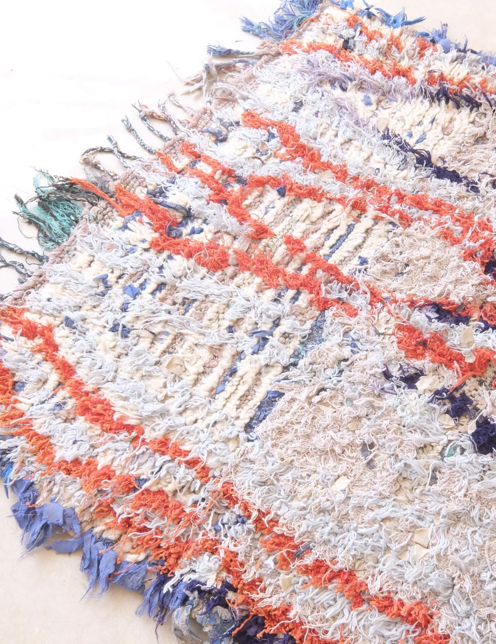 Bold Tribal Wool Art Rug 4.9 x 2.9 ft / 150 x 90 cm - Surcoma