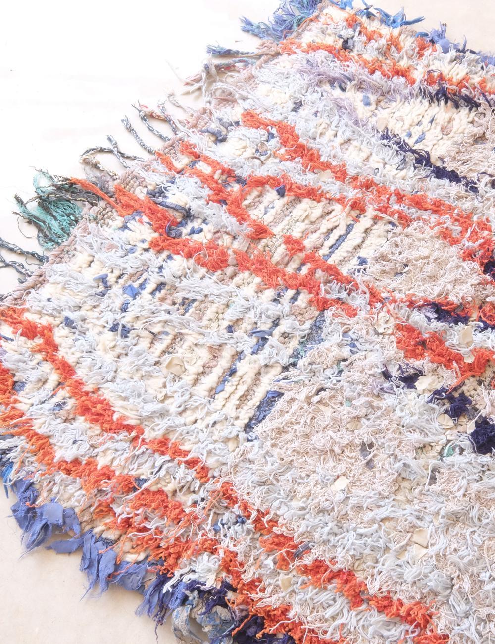 Bold Tribal Wool Art Rug 4.9 x 2.9 ft / 150 x 90 cm - Surcoma